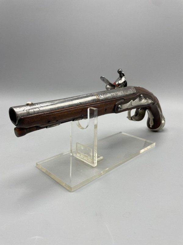 Fine Pair Of Louis XVI Period Flintlock Pistols