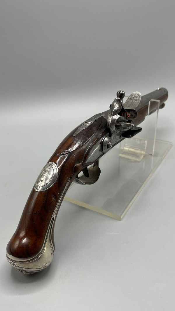 Fine Pair Of Louis XVI Period Flintlock Pistols