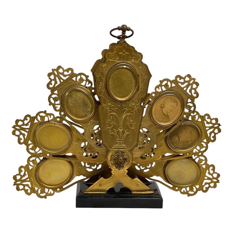 Picture Frame Representing A Fan-Shaped Fireplace Screen Napoleon III period