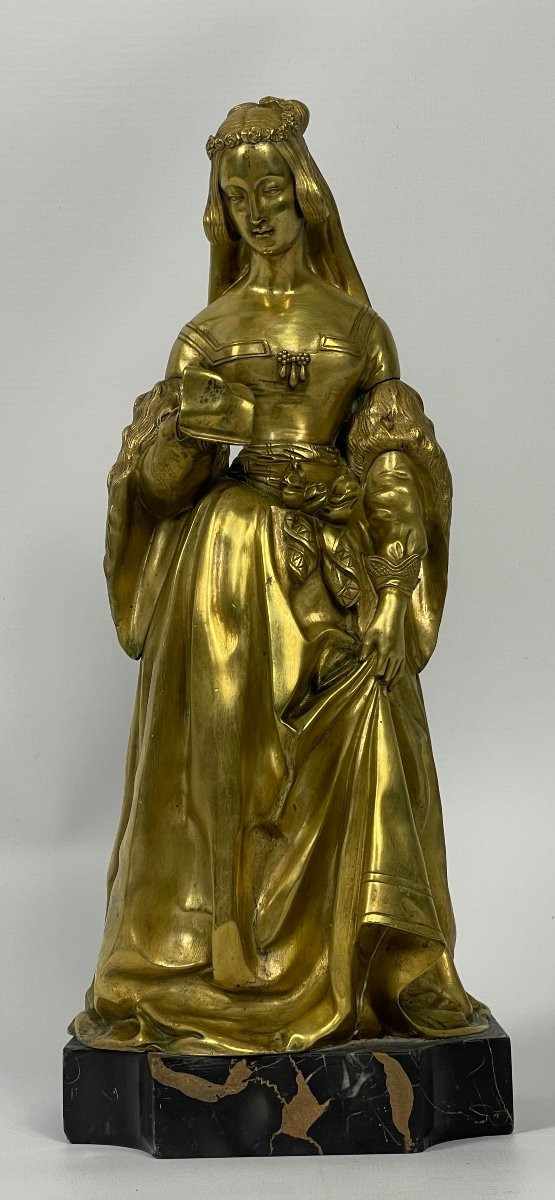  Elégante De La Renaissance Sculpture En Bronze XIX Siècle