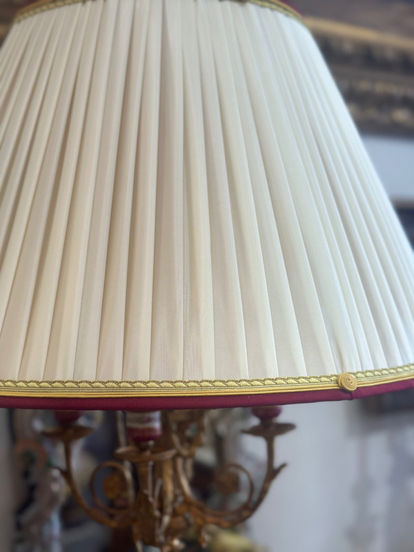 Une paire de lampes en porcelaine de sèvres fin XIXème siècle 