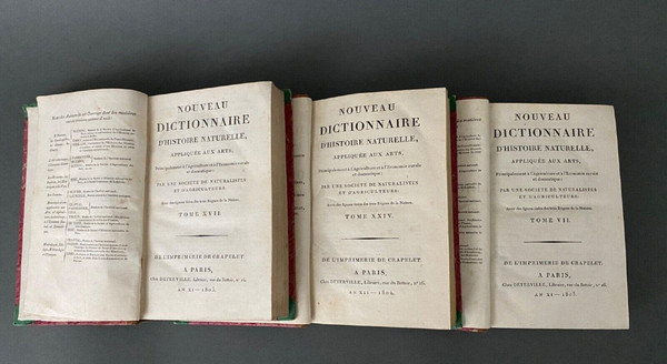 New Dictionary of Natural History 5 volumes Desterville 1803