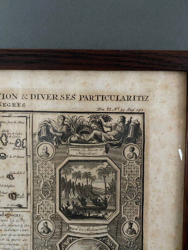 18th century map of the island of Madagascar