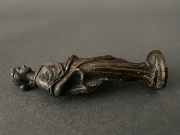 Small Antique Bronze, 19th century, chocolate patina