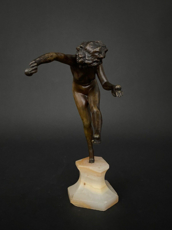 Danseuse en bronze par Claire Jeanne Roberte Colinet Art déco jongleuse