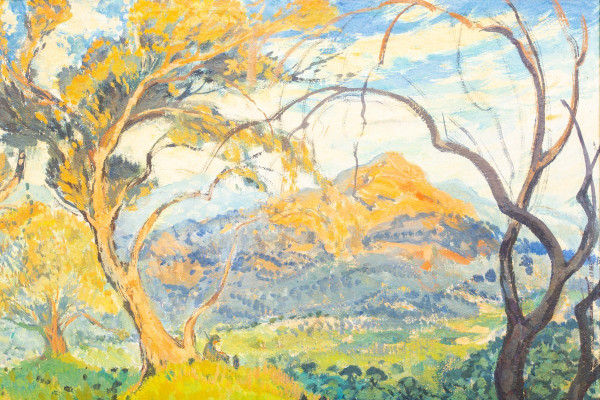 François Théodore Isidore Verheyden (1880-1950) - Mont Saint-Victoire