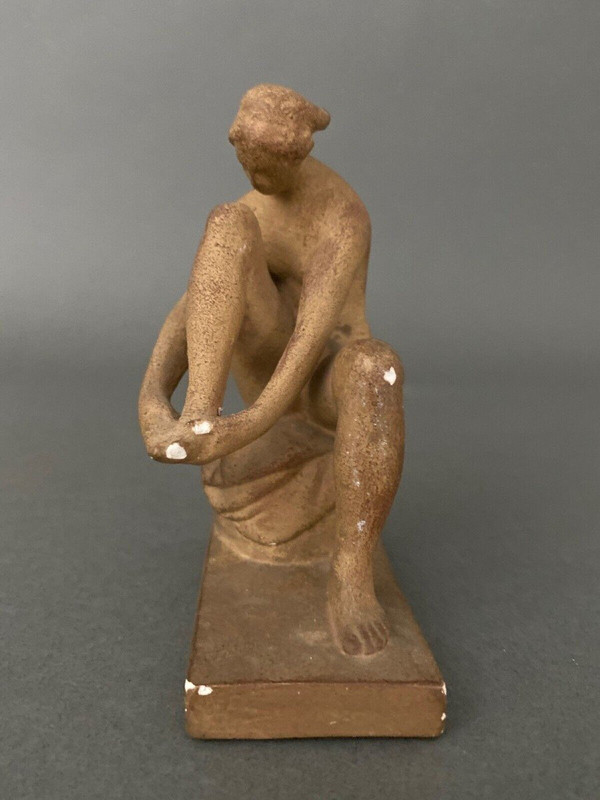 Plaster sculpture of a woman artist's studio in Antique style, early 20th century