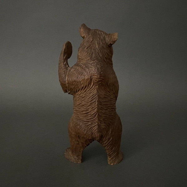 Carved wooden bear Black Forest 1900