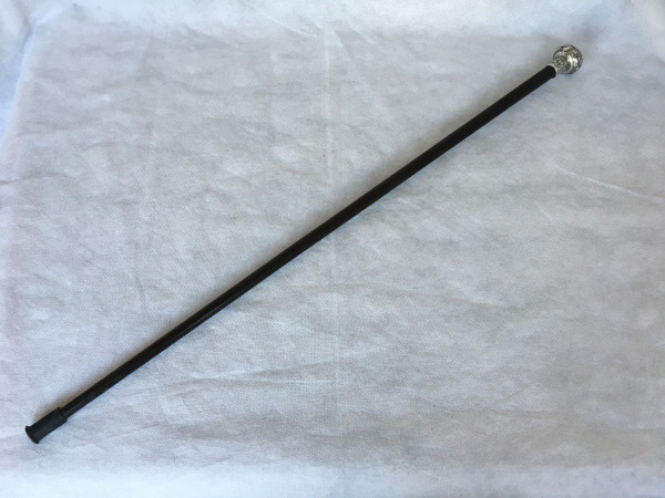 19th century bronze cane China or Indochina dragon design ironwood shaft