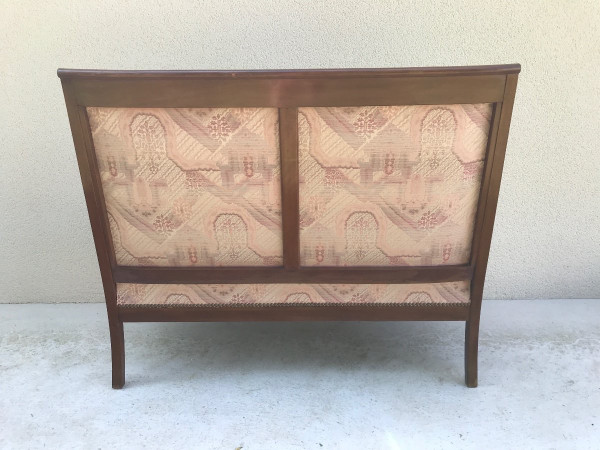 Restoration style mahogany two-seater sofa 20th century