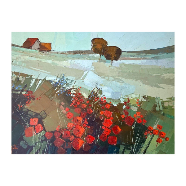 Roger Keiflin (né En 1949), Tableau "Maison Aux Coquelicots"