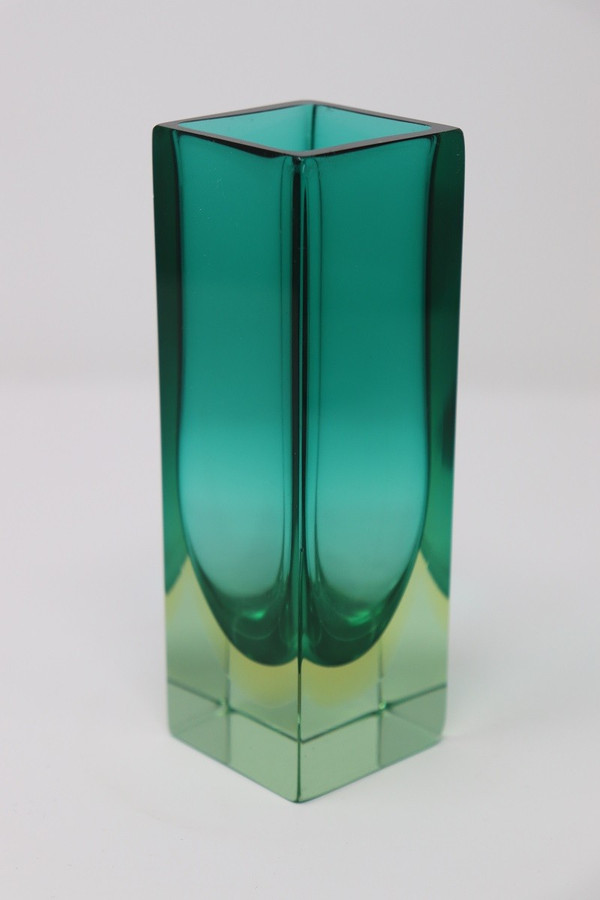 Petit Vase en Verre attribué à Flavio Poli pour Seguso, 1970s