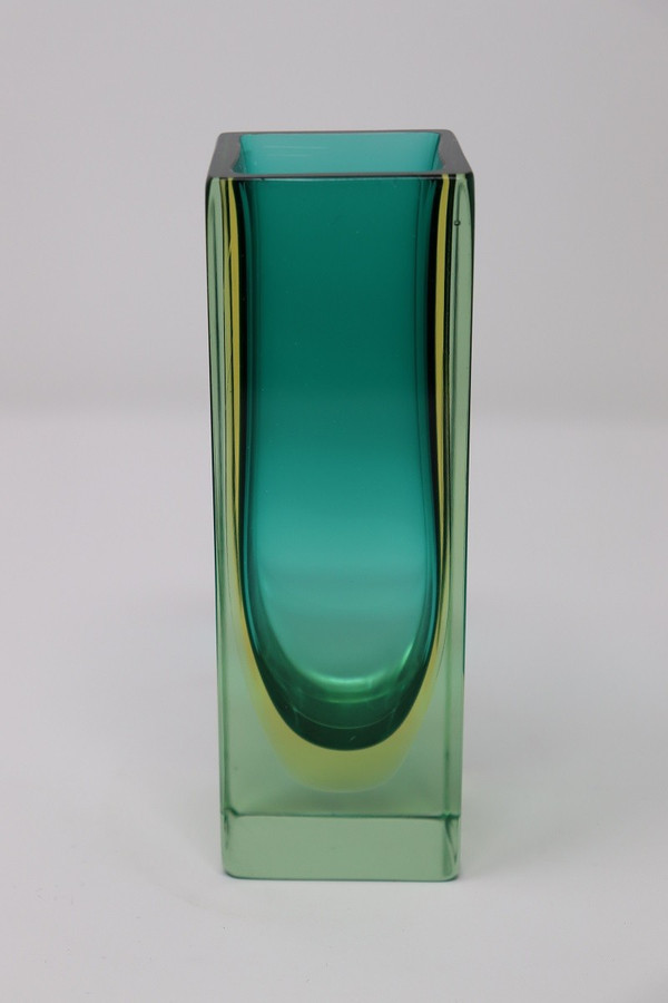 Petit Vase en Verre attribué à Flavio Poli pour Seguso, 1970s