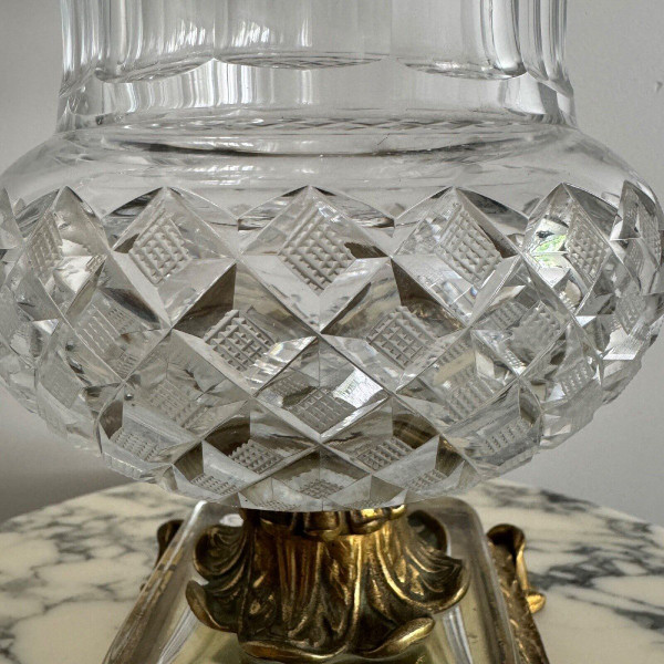 Vase Médicis par Cristal & Bronze XIXe pieds griffes