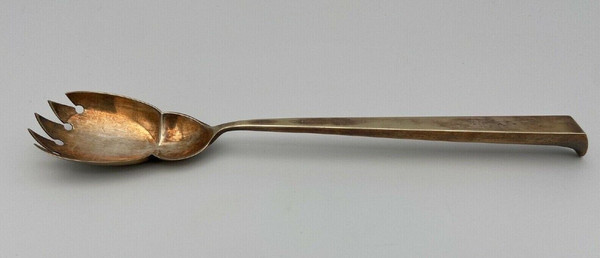 Pair of silver and vermeil cutlery, Cupid hallmark, 19th century 177 grams