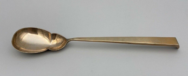 Pair of silver and vermeil cutlery, Cupid hallmark, 19th century 177 grams