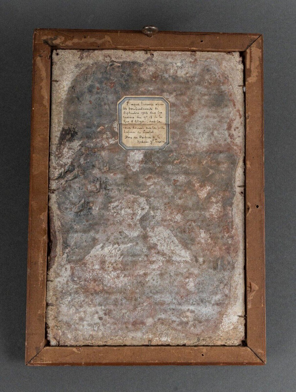 Slate-engraved stone dated 1779 decorated with names of donors