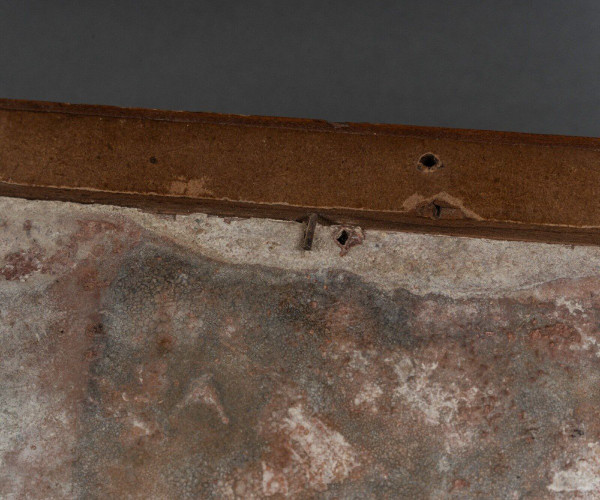 Slate-engraved stone dated 1779 decorated with names of donors