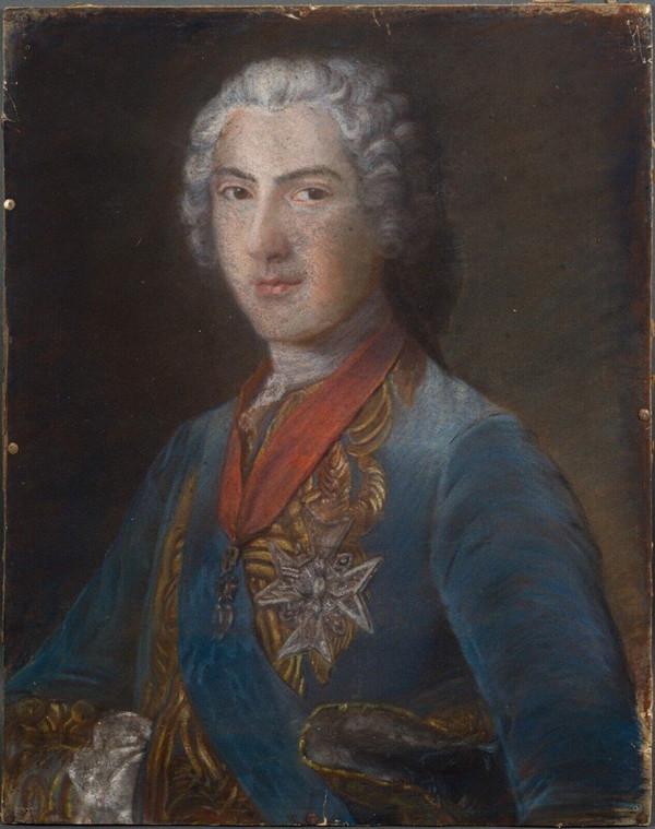 Portrait de Louis Ferdinand de France d'après M. Quentin de La Tour XVIIIe