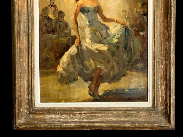 PAINTING / OIL ON CANVAS SIGNED FROM THE 50S REPRESENTING A DANCER