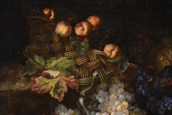 Still Life Of Fruit With Lizard, Franz Werner Von Tamm (hamburg 1658-vienna 1754) Attributed To