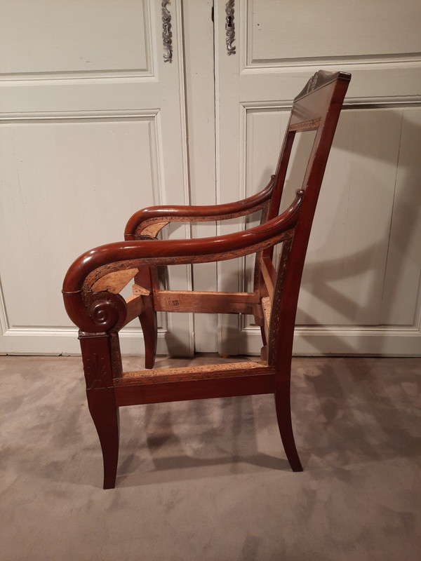 Empire period mahogany Bergère.