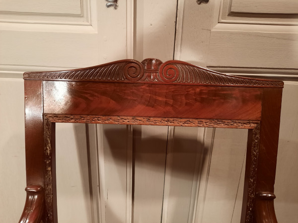 Empire period mahogany Bergère.