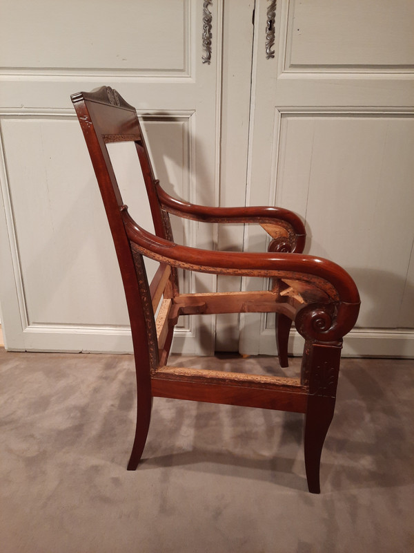 Empire period mahogany Bergère.