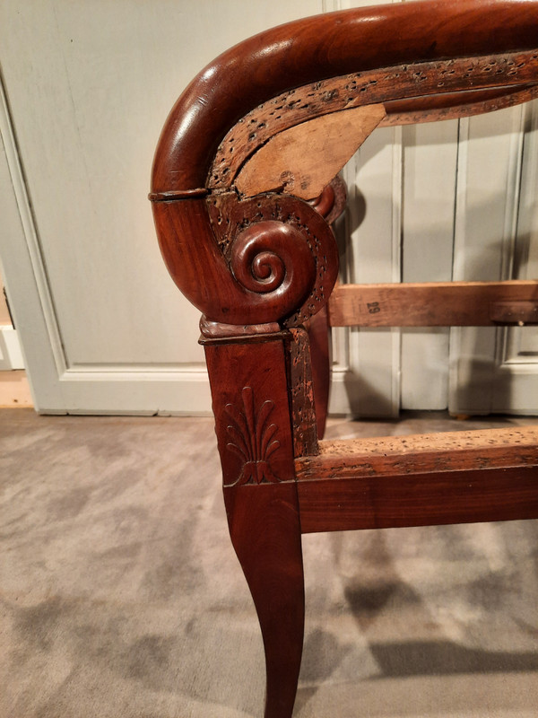 Empire period mahogany Bergère.