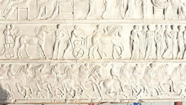 Plaster frieze from the Parthenon in Rome, early 20th century