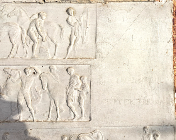 Plaster frieze from the Parthenon in Rome, early 20th century