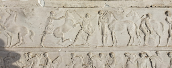 Plaster frieze from the Parthenon in Rome, early 20th century