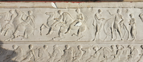 Plaster frieze from the Parthenon in Rome, early 20th century