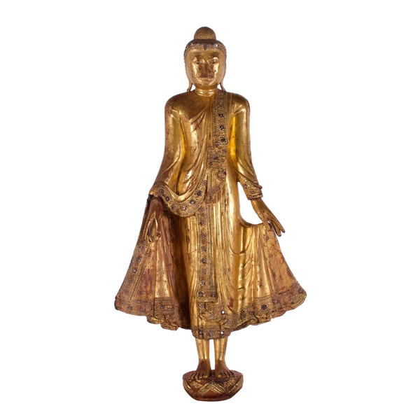 Buddha in piedi Birmania, Mandalay (127 cm)