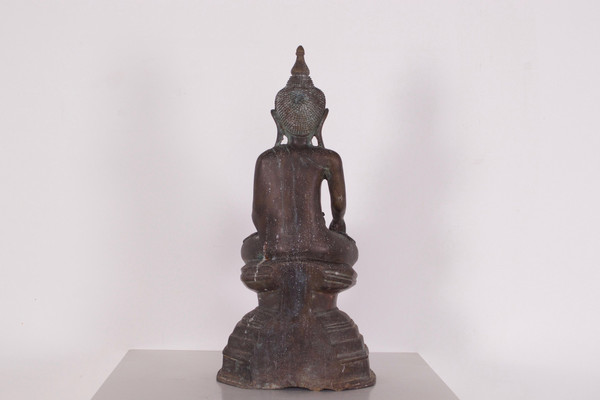 Bouddha birman en bronze, royaumes Shan.