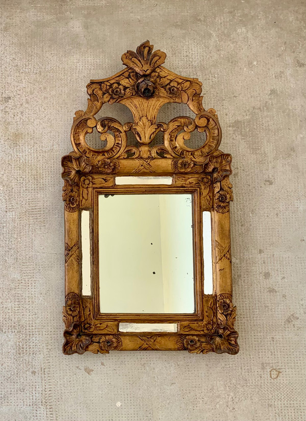 Gilded wood mirror