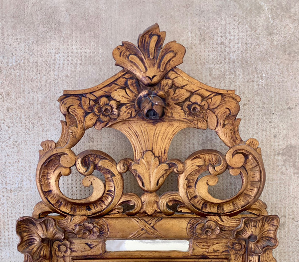 Gilded wood mirror