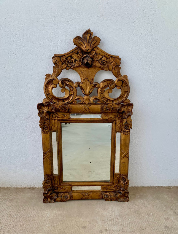 Gilded wood mirror