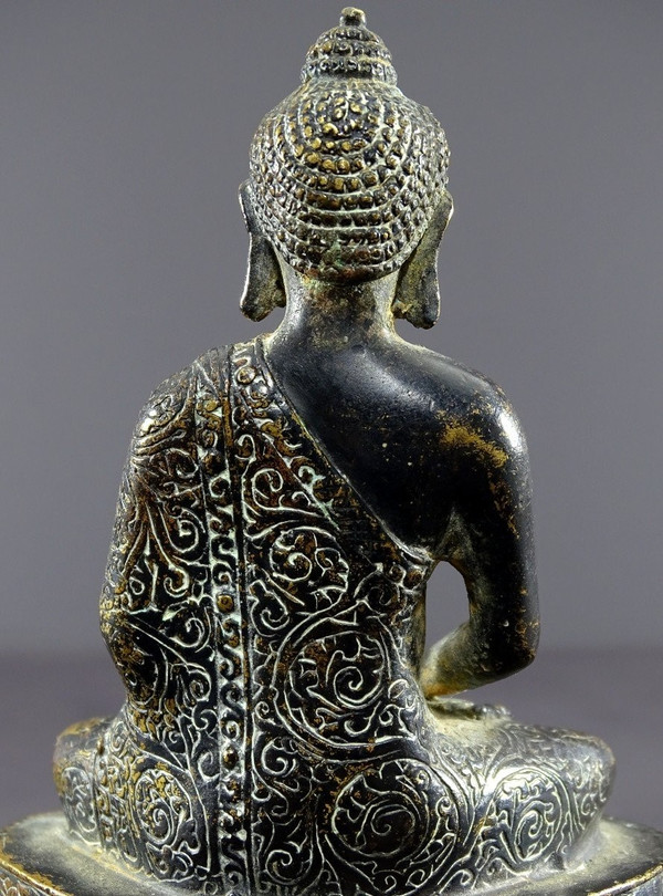 Art Sino-tibétain, Première Moitié Du XXème Siècle, Statue De Bouddha En Bronze. 