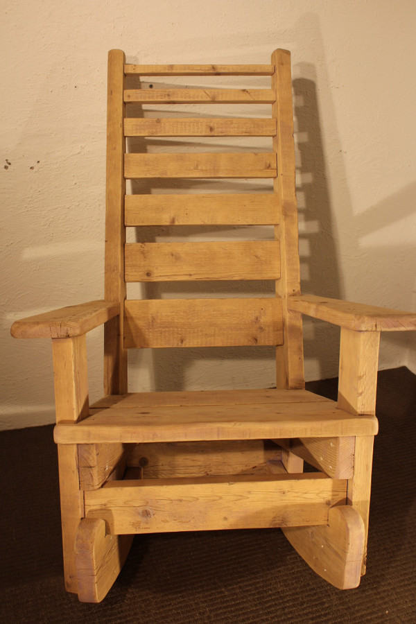 Rocking chair en sapin