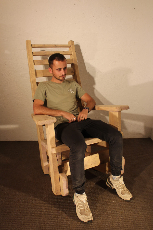 Rocking chair en sapin