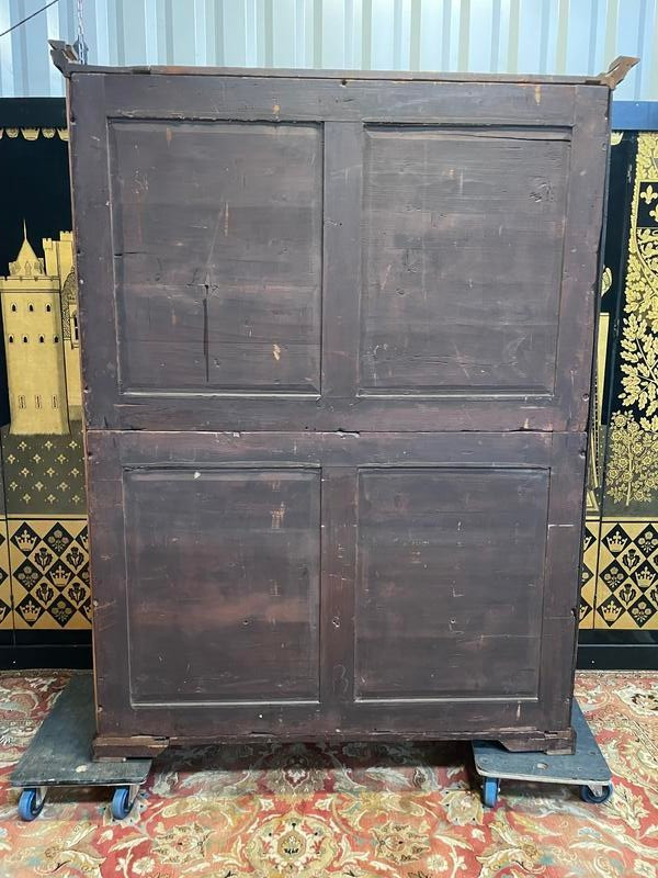 Library - English mahogany display cabinet