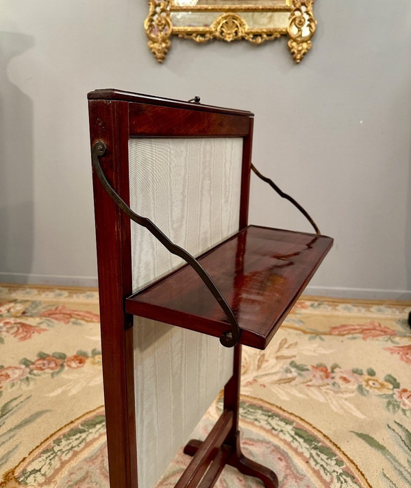 Louis XVI Period Mahogany Fire Screen Circa 1780