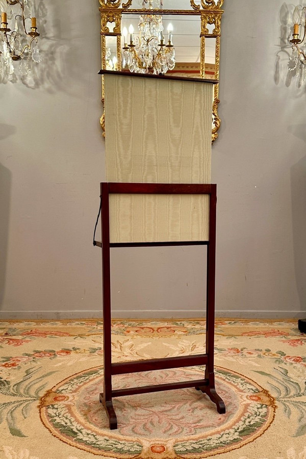 Louis XVI Period Mahogany Fire Screen Circa 1780