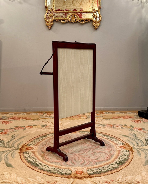 Louis XVI Period Mahogany Fire Screen Circa 1780