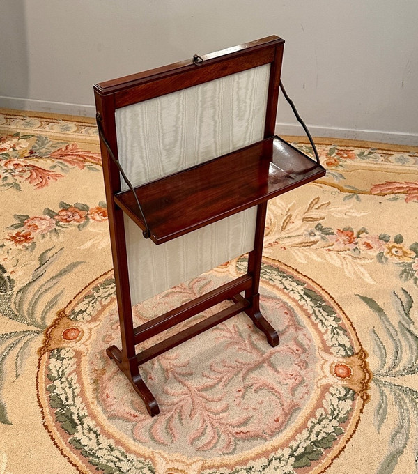 Louis XVI Period Mahogany Fire Screen Circa 1780