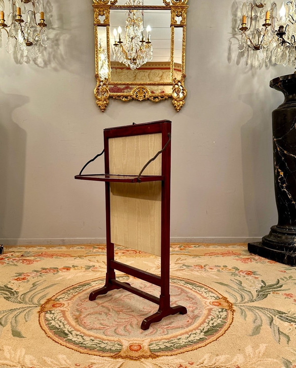 Louis XVI Period Mahogany Fire Screen Circa 1780