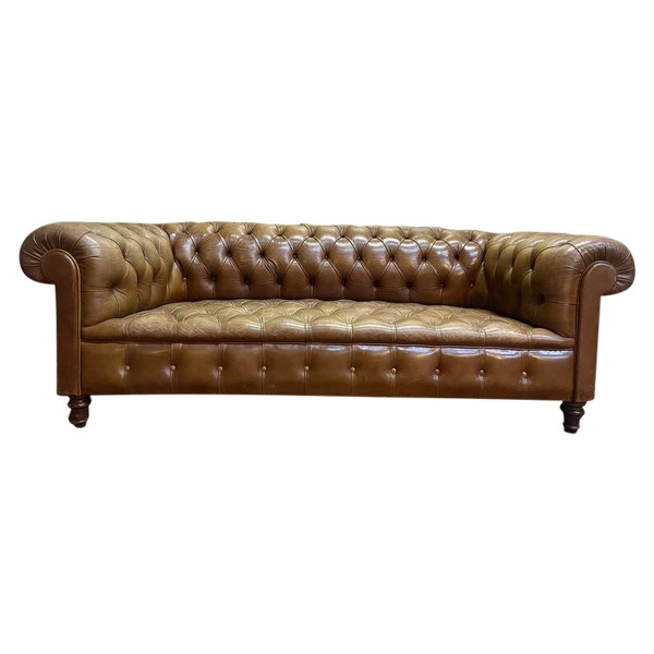 Chesterfield-Ledersofa