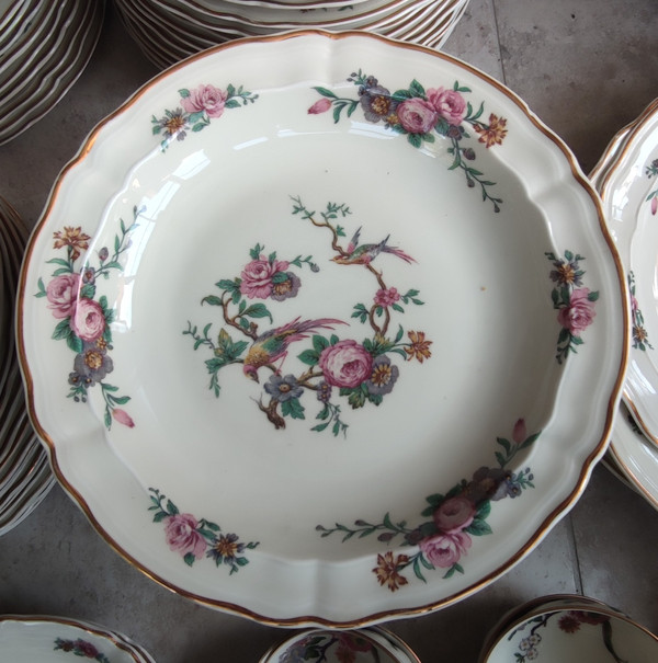 Antico servizio da tavola Limoges Bernardaud 143 pezzi Modello bengalese