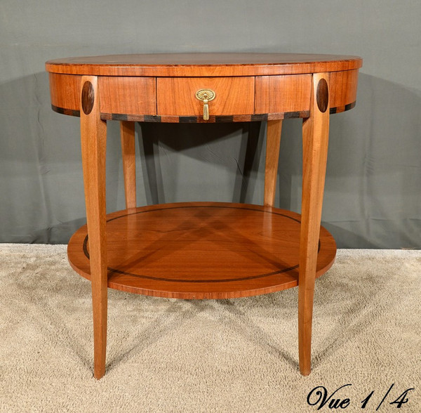 Table Guéridon en Acajou et Palissandre, Art Déco - 1930